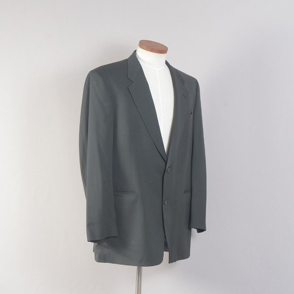 HSM Hart Schaffner & Marx Men's Blazer Gray 44R - Picture 2 of 12